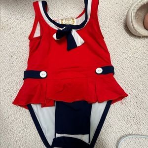 TBBC patriotic swim suit size 6-12 month